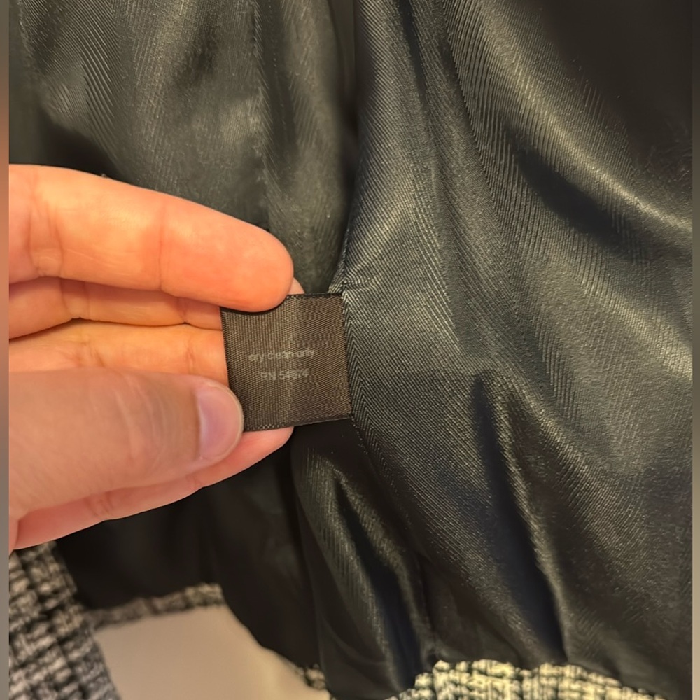 The Limited Black and White Tweed Cropped Blazer - Picture 11 of 12